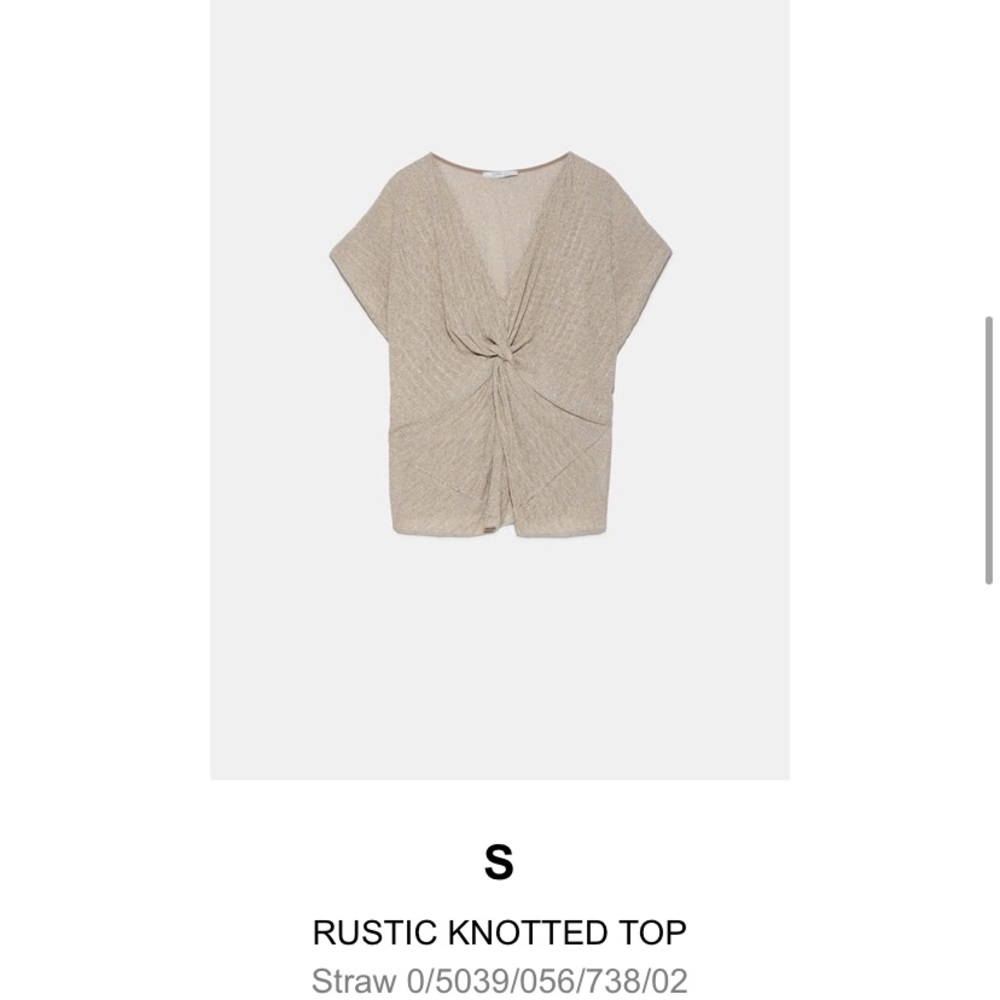 NWT ZARA TOP - WOMEN’S - SIZE SMALL
